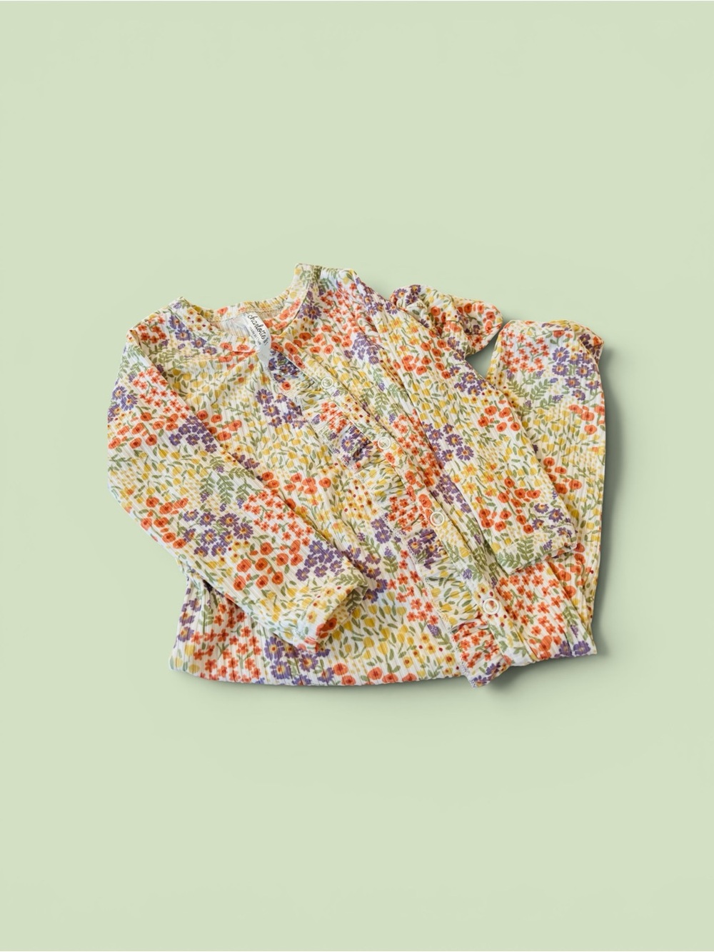 Floral Smocked Baby One Piece